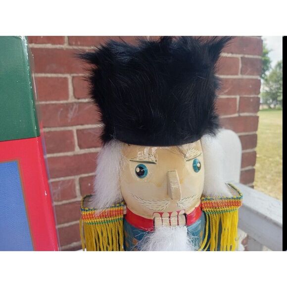 15" Vintage KURT ADLER NUTCRACKER WOODEN BRITISH GENERAL SOLDIER NEW C1189 - Picture 2 of 10